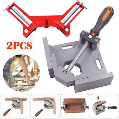 

〖Follure〗Durable Corner Clamp 90° Right Angle Clamp Woodworking Vice Metal Welding 2PCS