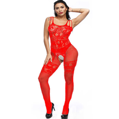 

Toponeto Women Open Crotch Bodystockings Perspective Underwear Pajama