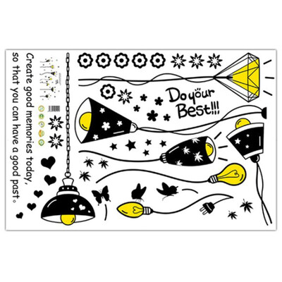 

1Pc Diy Vintage Chandelier Removable Wall Sticker Kid Living Room Home Decor