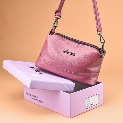 

Soft-skinned small three-layer one-shoulder straddle Bag Fashion Ladies middle-aged mothers bag