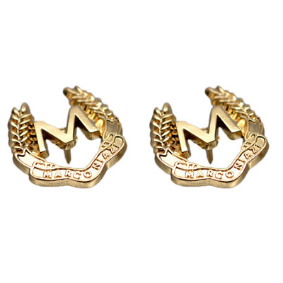 

Korea Retro Vintage Three-dimensional Metal  Wheat Men Women Suit Blouses Lovers Brooch Corsage Collar Buckle