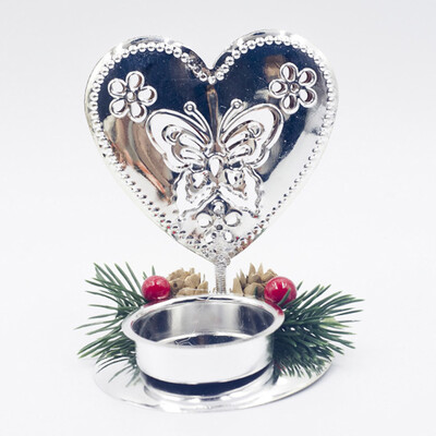 

Christmas Table Candle Holder XMAS Party Wedding Dinner Iron Candlestick Decor