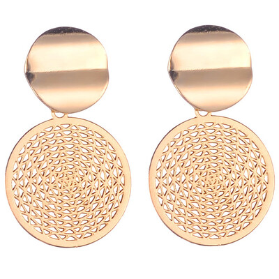 

Magic Fashion Special Smooth Round Metal Stud Earrings Charm Trendy Glossy Statement Earrings For Women Jewelry