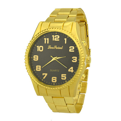

Gobestart Men Luxury Fashion Military Stainless Steel Analog Quartz Wrist Watch