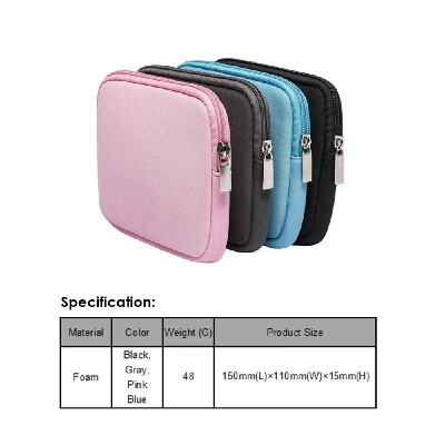 

B2018 Laptop Sleeve Notebook Bag Power Bag for Adapter Power Bank HDD Hard Disk Drive Mouse Cable Shockproof Storage Bags