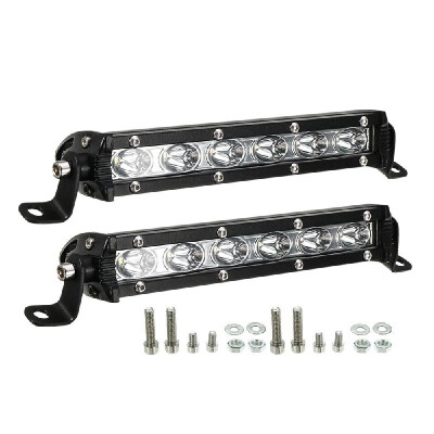 

2Pcs 7inch 18W LED Light Bar Spot Beam Work Light Driving Fog Light Road Lighting for Jeep Car Truck SUV Boat Marine