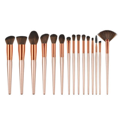 

15pcs Fan Shape Eye Shadow Blush Foundation Powder Makeup Brushes Set Kit