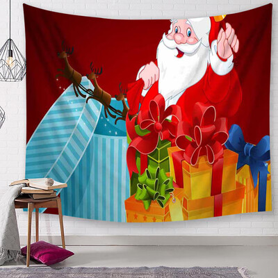 

〖Follure〗Christmas Tapestry Santa Print Wall Hanging Tapestry Art Home Decor