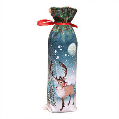 

Tailored Red Wine Bottle Cover Bags Snowman Santa Claus Christmas Decoration Xmas