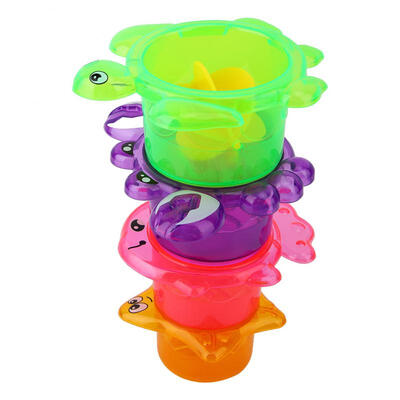 

Greensen 4Pcs Baby Bathtub Toys Kids Fun Floating Water Bathroom Toy