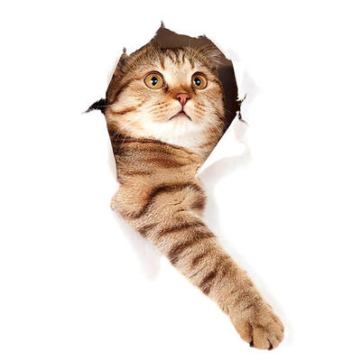 

3D Cat Animal PVC Wall Sticker Waterproof Self-adhesive Removable Decals