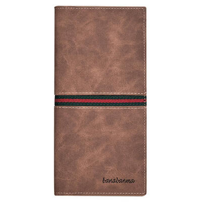

New Fashion Mens Long Wallets Youth Style Multi-Card Holder Thin Section Of Soft Leather Retro Wallet Card PU Package