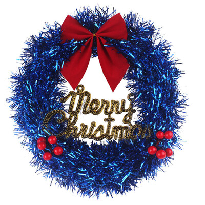 

Toponeto 30cm Glitter Decorative Silk Bow Hanging Wreath Christmas Decoration Party