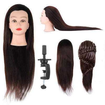 

Greensen Hairdressing Training Styling Practice Colors Wig Dummy Mannequin Head with Hair