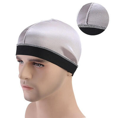 

Women Men Quick Dry Silky Dome Cap Summer Absorb Sweat Breathable Cycling Cap Stretchy Riding Skull Cap