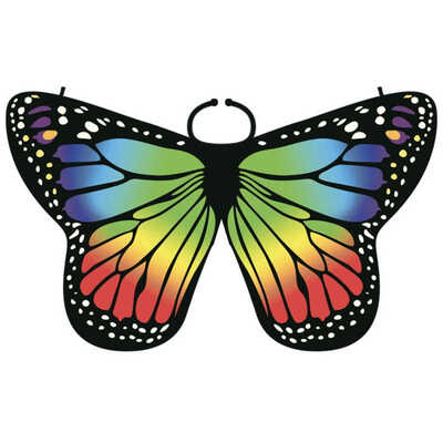 

Children Girl Colorful Cloak Butterfly Cape Scarf Monarch Butterfly Cloak Wing Decoration Festive Party Supplies