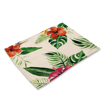 

Siaonvr Green Leaf Fresh Fresh Linen NapkinTablecloth Tablecloth Home DecorationG