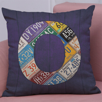 

Siaonvr Home Decor Cushion Cover English Alphabet Throw Pillowcase Pillow Covers