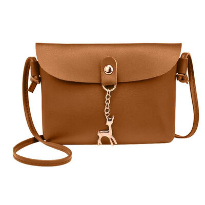 

Simple PU Leather Women Casual Shoulder Bags Pure Messenger Phone Handbags