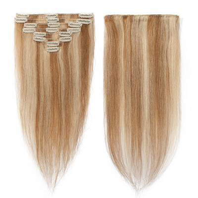 

100 Remy Hair Clip in Hair Extensions Human Hair Length 8 Pcs 18 Clips Full Straight Human Hair Extensions Soft Silky