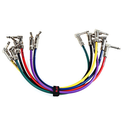 

JOYO CM - 05 6pcs 12Ft Guitar Instrument Patch Cable 63mm Male to 63mm Male Plug