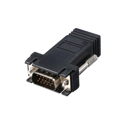 

VGA Male to RJ45 Female Convertor Head VGA Extender Male To Lan Cat5 Cat5e RJ45 Ethernet Adapter 2 pcs
