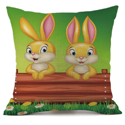 

〖Follure〗Easter Sofa Bed Home Decoration Festival Pillow Case Cushion Cover