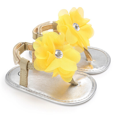 

Infant Toddler Girls Lovely Shoes Baby Summer Sweet Big Flower Soft Bottom Prewalkers Sandals Princess Shoe