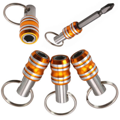

Magnetic Screwdriver Bit Holder Socket Rod Key-Ring Tool Stainless Steel Sleeve