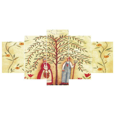 

5pcs 5D DIY Full Drill Diamond Painting Couple Planting Cross Stitch Kit