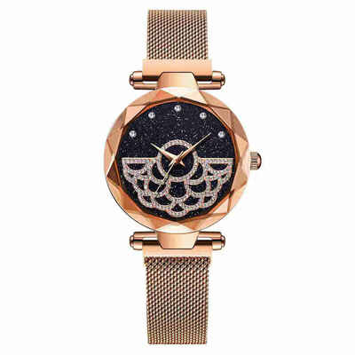 

Luxury Women Watches Fashion Creative Ladies Diamond Starry Sky Magnetic Quartz Clock Waterproof Female Wristwatch reloj mujer