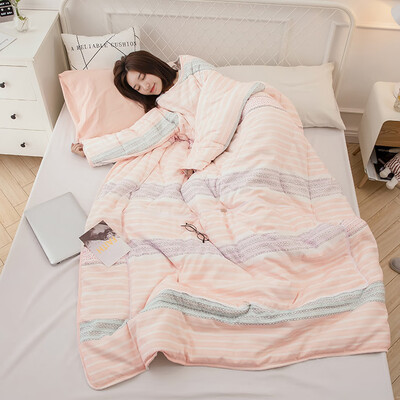 

Gobestart Multifunction Winter Lazy Quilt With Sleeves Warm Thickened Washed Pillow Blanke