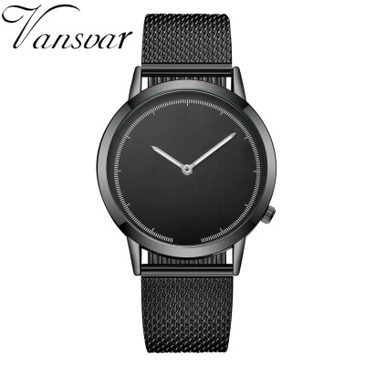 

RM vansvar Casual Quartz Plastic Leather Band Newv Strap Watch Analog Wrist Watch