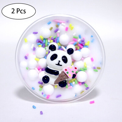 

〖Follure〗Panda Beads Slime Clay Sludge Toy Kids Adult Stress Relief Plasticin Toys Gift