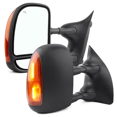 

Fit for 99-07 Ford F250 F350 Super Duty Trailer Tow Mirrors Power Heated Signal
