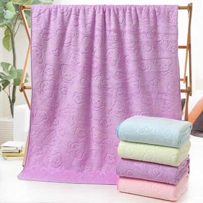 

〖Follure〗Large Bath Towels Superfine Fiber Bath Towel Made of Soft Cotton 276 x 55 inch