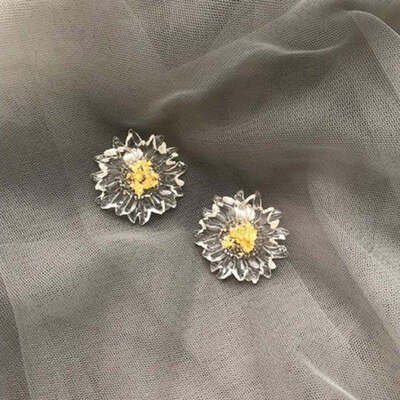 

Korean Style Cute Flower Stud Earrings For Women Fashion Sweet Earrings