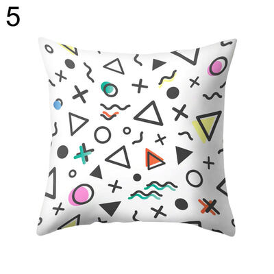 

Fish Arrow Hot Air Balloon Triangle Pillow Case Cushion Cover Sofa Bed Car Decor
