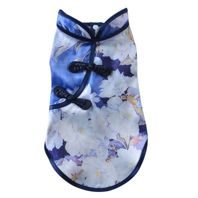 

Summer Dog Pet Dresses For Dogs Skirt Tang Suit Chinese Cheongsam Costume Clothes for Dogs Pet Puppy Cats