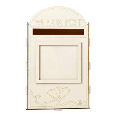 

Wooden Decoration Romantic Wedding Bird Lovers Mailbox With A Key