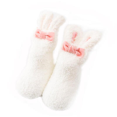 

Baby Coral Velvet Socks Cartoon Rabbit Toddler Warm Anti Slip Floor Socks