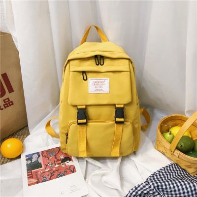 

Schoolbag female ins wind Korean high school students backpack Mori Leisure Ri Gang wave brand large-capacity backpack