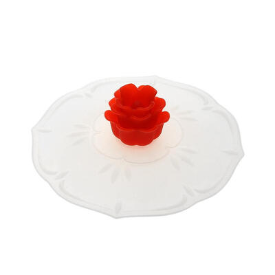 

Reusable Silicone Rose Dustproof Cup Lid Leak Proof Airtight Seal Covers