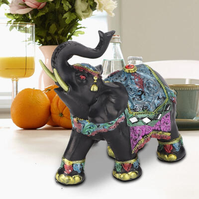 

Greensen Exquisite Resin Elephant Figurine Statue Animal Sculpture Art Craft Home Decoration