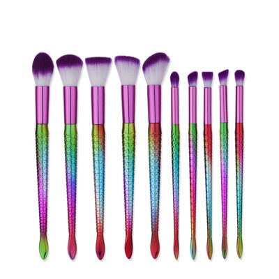 

Toponeto 10PCS Make Up Foundation Eyebrow Eyeliner Blush Cosmetic Concealer Brushes