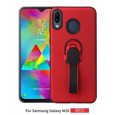 

Magnetic Car Mount Case Samsung Galaxy M20 Phone Ring Holder Cover Samsung M20 SM-M205FNDS SM-M205FDS Hybrid TPU Case Covers