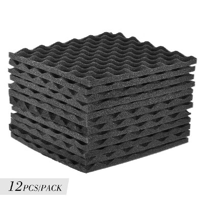 

Muslady Studio Acoustic Foams Panels Sound Insulation Foam 30 30cm 12 12in Pack of 12pcs