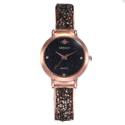 

Explosion models hot ladies set watch starry fashion bracelet bracelet quartz watch female models