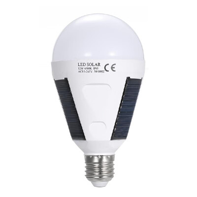 

AC86-265V 12W E27 LED Globe Bulb Solar Charging Emergency Bulb Camping Fishing Lamp