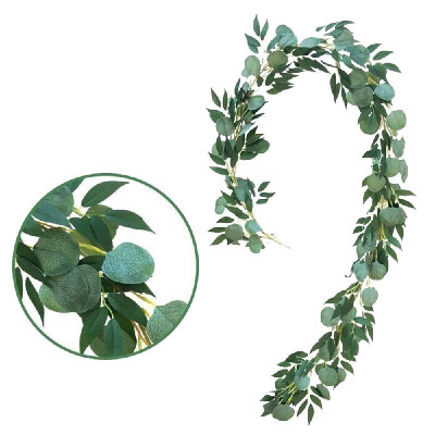 

Christmas Artificial Hanging Vines Leaves Natural Artificial Plants Wall Door Realistic Fake Garland Leaves Spring Leaves for Fest